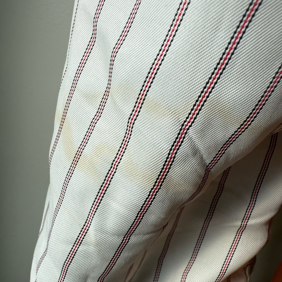 SILVERSTONE Loro Piana Herringbone Wool Cashmere Blazer Luxury Classic 42R FLAWS - Picture 11 of 16